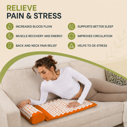 Acupressure Mat & Pillow Set- Guaranteed relief